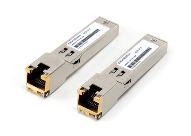 10 / 100 / 1000BASE-T Copper SFP Optical Transceiver with MSA For GE / FC