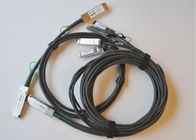 40GBASE-CR4 QSFP + to four 10GBASE-CU SFP+ direct attach breakout cable