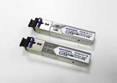 GPON OLT fiber sfp module Tx1490 / Rx1310nm Class B+ SC Connector