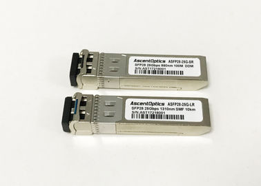 25G SFP28 Transceiver Sr For Ethernet And Ftth , Sfp Sw Om4 Mm Duplex sfp lc transceiver