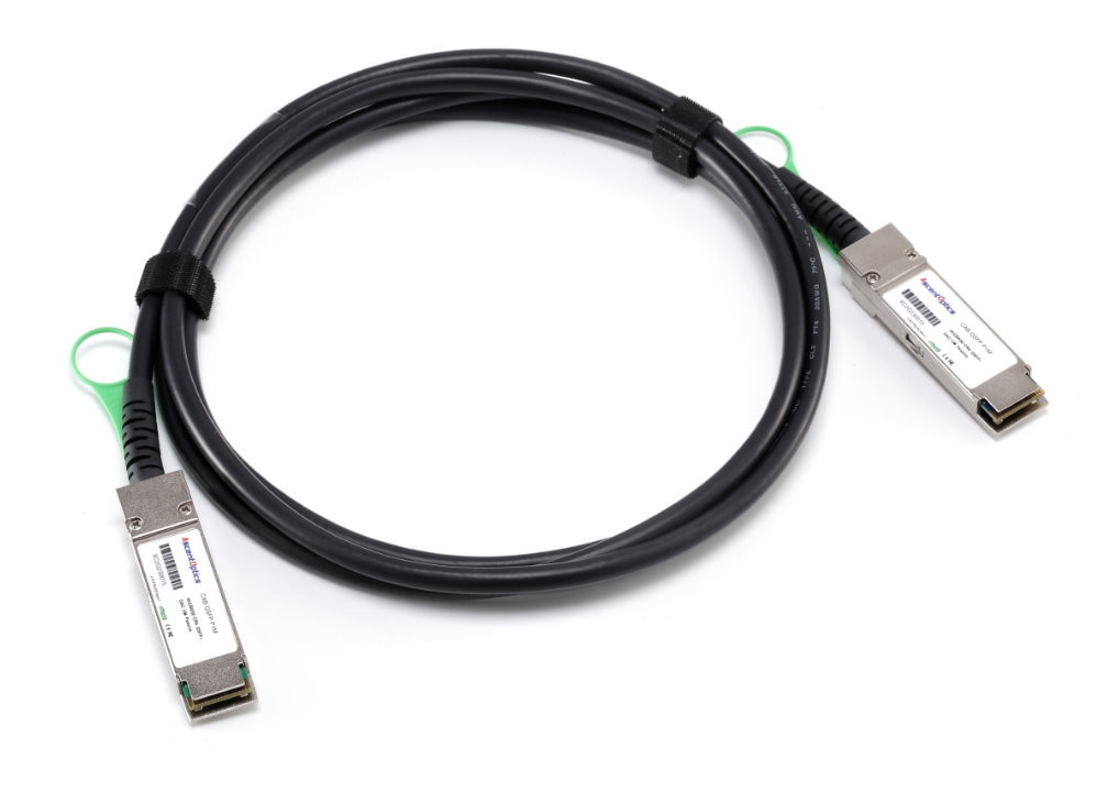 40 Gigabit QSFP+ passive copper cable assembly , 3m length